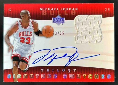 2004-05 Upper Deck Trilogy Michael Jordan Signature Game Used Jersey Auto #/25