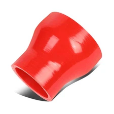 2"-3" 3-PLY TURBO/INTAKE PIPING HIGH TEMP COUPLER SILICONE REDUCER HOSE RED