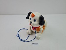 Zabawka Pies Fisher Price Plastikowe Gassi Ciągnięcie Dzieci Vintage #252276
