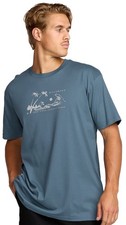 Billabong Beach Club Premium SS T-Shirt - Splashed Blue - New
