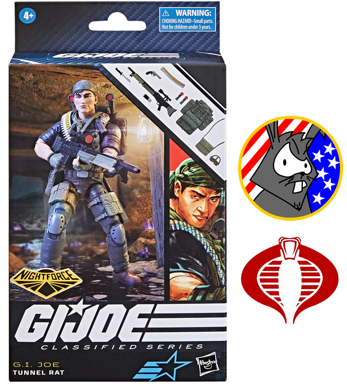 Tunnel Rat Night Force Variant - GI JOE Classified Series - 6inch Hasbro Figure