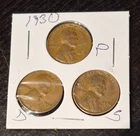 1930 P, D, S Lincoln Wheat Cent, Fine conditon