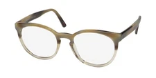 NEW ANDY WOLF 4571 GLASSES BROWN FULL-RIM 52-18-145 WOMENS E OVAL PLASTIC
