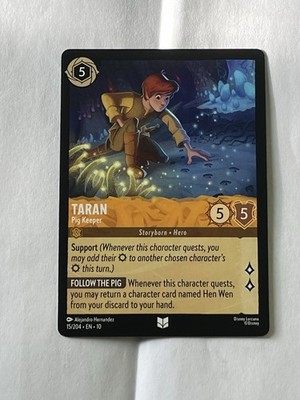 Taran Pig Keeper Whispers in the Well Disney Lorcana 15/204