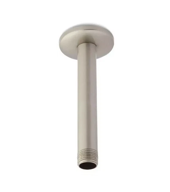 SIGNATURE HARDWARE 6" CEILLING -MOUNT SHOWER ARM-BRUSHED NICKEL