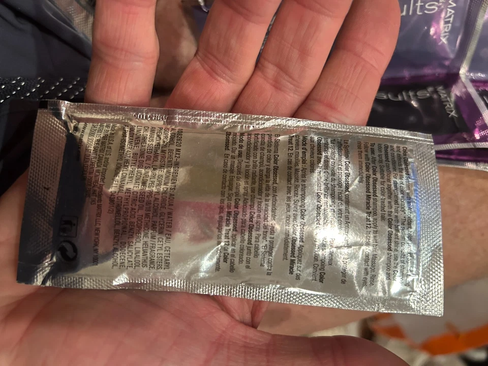 4- Matrix Total Results Color Obsessed Shampoo & Conditioner .34 Duo Packets - Image 4 of 4