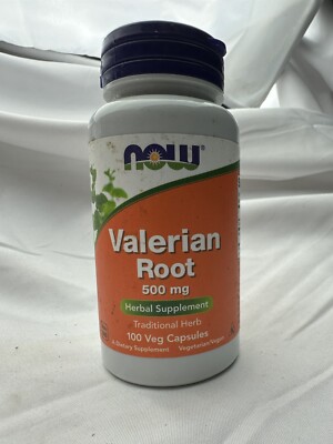 NOW Foods Valerian Root 500 mg 100 Veg Caps Exp 4/27
