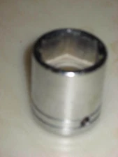 NEW 1/2" DRIVE 1" SOCKET, 6-point, USA, POLISHED CHROME, PROTO # 5432H
