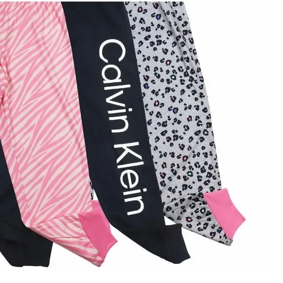 Calvin Klein Youth Girl's 3 Pack Sleep Jogger, Medium 10/12 - Image 2 of 4