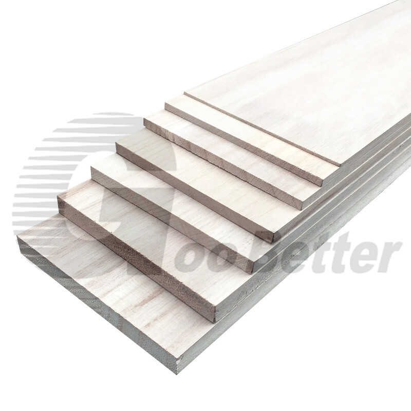 1-10mm Thick Paulownia Wood Sheet Board Panel Aircraft Ship Model - Foto 10