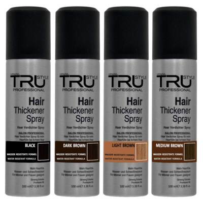 Tru Haarverdichter Spray 6x100ml - Haarauffüller bei Haarausfall & dünnem Haar