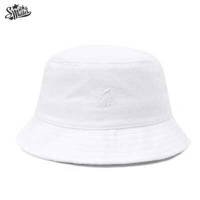 Smith & Miller Mütze Bucket Hat Sonnen Hut Villariva Weiß Frottee Unisex Neu