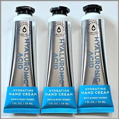 Bath & Body Works HYALURONIC ACID Hand Cream 1 oz x 3 Pcs SET LOT Fast Shipping