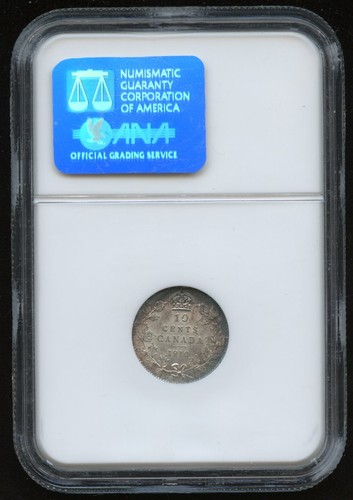 1910 Canada Ten Cent - NGC AU58 - Picture 2 of 2