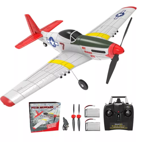 P51D Mustang 2.4G RC Airplanes 4CH Fighter 400mm 6-Axis Gyro Aerobatic Planes