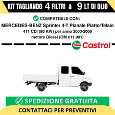 Tagliando per MERCEDES-BENZ Sprinter 4-T Pianale Piatto/Telaio 411 CDI 80 kw ...