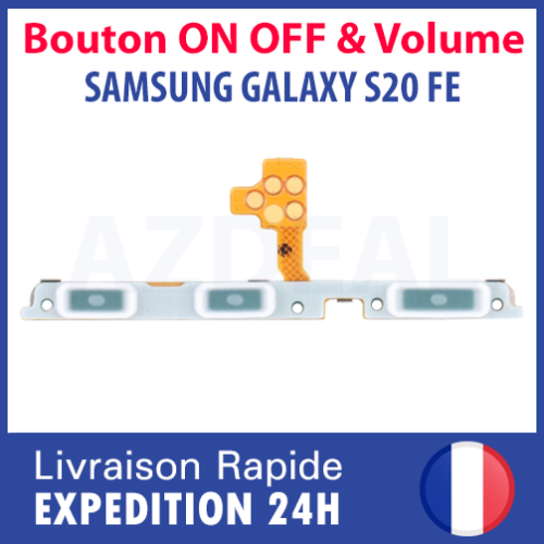 Samsung Galaxy S20FE nappe bouton demarrage Power allumage ON/OFF+Volume touche - Photo 1 sur 4