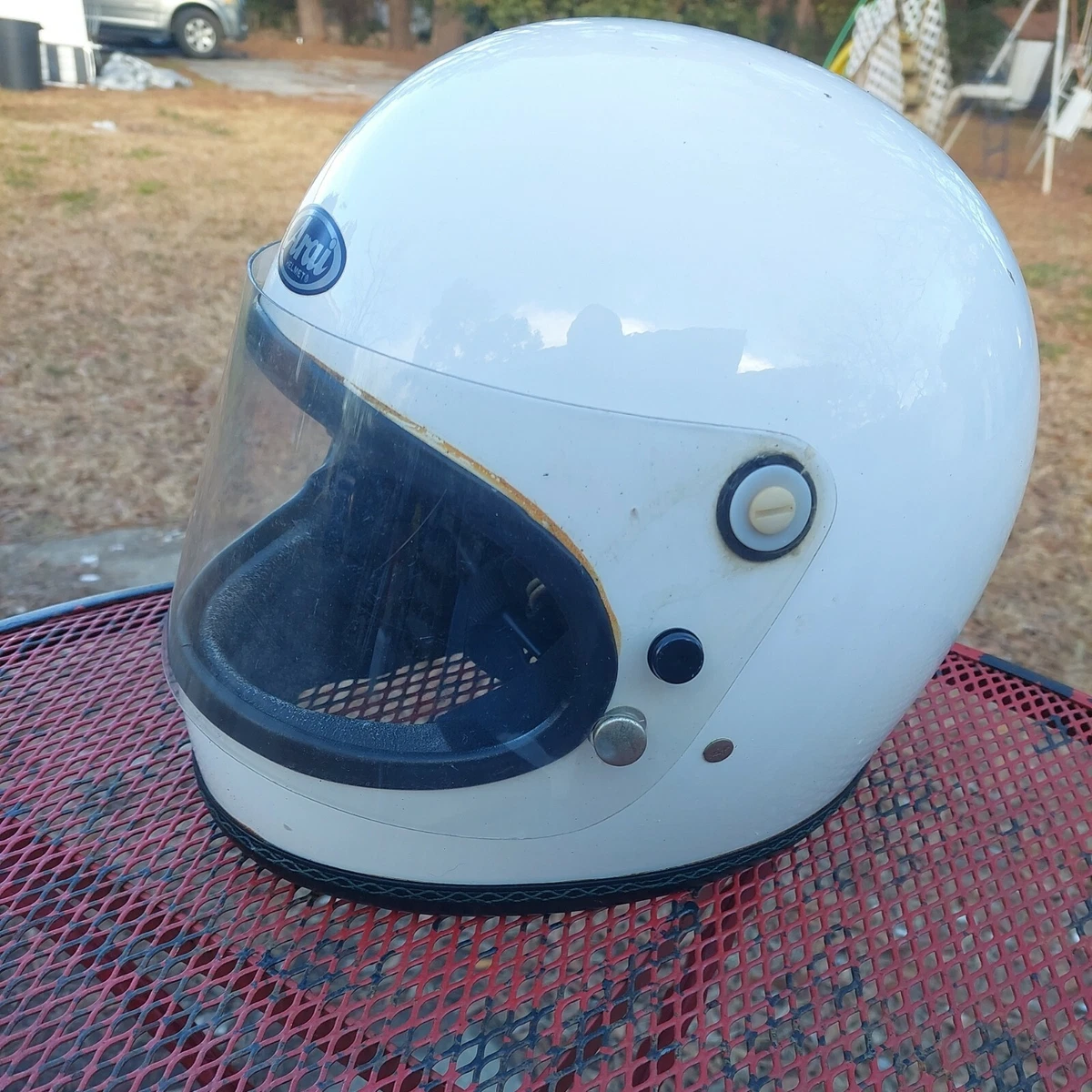 ARAI Vintage X 7 WHITE Motorcycle Helmet Size LARGE Japan eBay