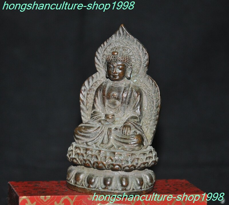 3"Tibetan Buddhism temple bronze Sakyamuni Shakyamuni Shakya Mani