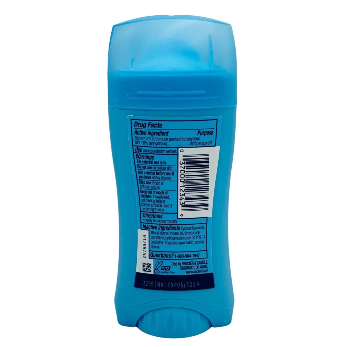 Secret Invisible Solid Antiperspirant Deodorant, Powder Fresh