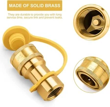1/2" QDD LP Gas Quick Connect Fittings with Male Insert Plug, Natural Gas Propan