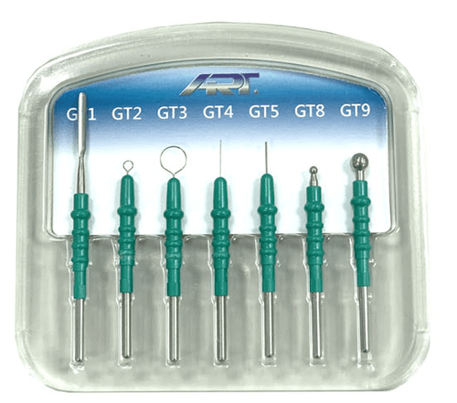 Électrodes Vertes Bonart ART-E1 - Pour électrochirurgie, Modèles GT1 à GT9, Neuves Sous Emballage, Fabriqué En Allemagne