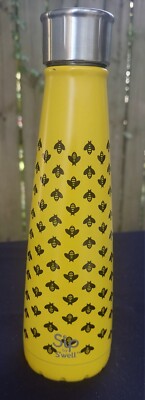 S'ip by S'well Stainless Steel Bumble Bee Yellow Travel Water Bottle 15oz.- 2010