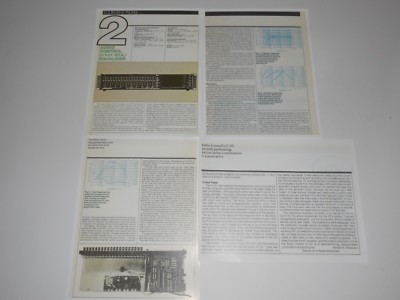 Audio Control C-101 Audiophiler Equalizer Review, 4 Seiten, 1981, Voll Test,