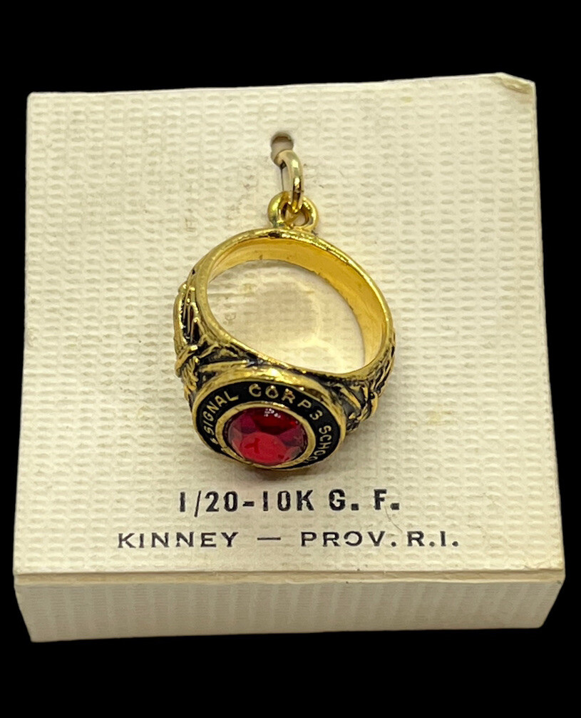 『TEN $RING 金銀 19』 Kinney vintage Providence RI 1/20-10K G.F. Class ring charm gold