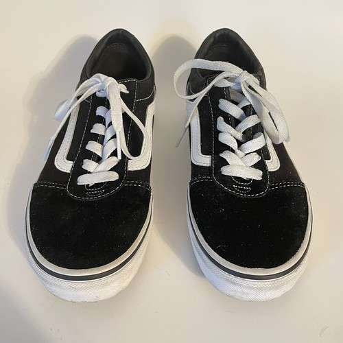 Vans Off The Wall Old Skool 500714 Youth Black Suede/Canvas Low Top Youth 5 - Picture 3 of 8