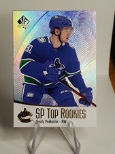2021-22 UD SP Authentic Vasily Podkolzin SP Top Rookies TR-11 Vancouver Canucks 