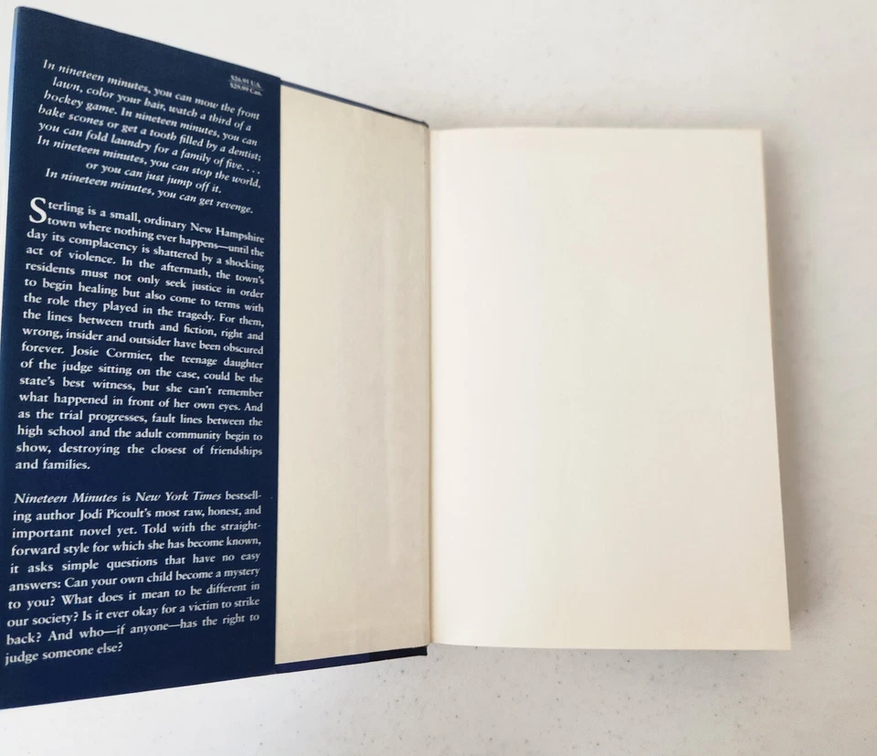Picoult, Jodi NINETEEN MINUTES A Novel 1st Edition 1st Printing NEW Hardcover Foto 2 de 4