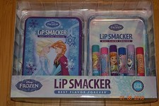 Disney Frozen 7 piece Lip Smacker Flavored Balm Set in Tin Elsa Olaf Anna - NIP