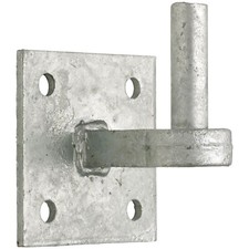 HEAVY DUTY GALVANISED 19mm HOOK PLATE Farm Field Gate Square Hanging Pin Hinge