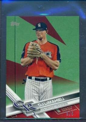 2017 TOPPS MINI RED BORDER PARALLEL DJ LEMAHIEU #US230 3/5