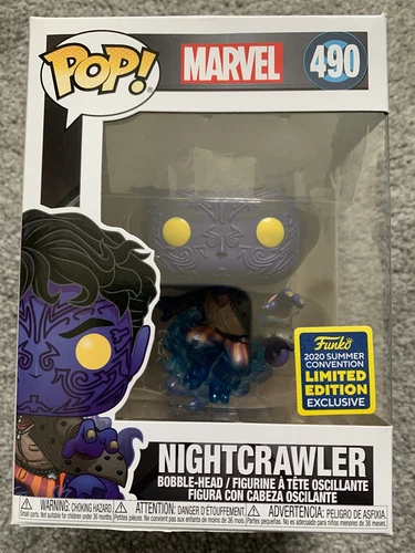 COMO NUEVO MARVEL X MEN NIGHTCRAWLER CONVENTION EXCLUSIVO SDCC FUNKO POP
