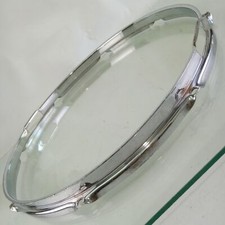 Ludwig 15"COB Triple-Flange Snare Drum Chrome-BRASS Resonant Rim/Hoop 8Lug50-60s