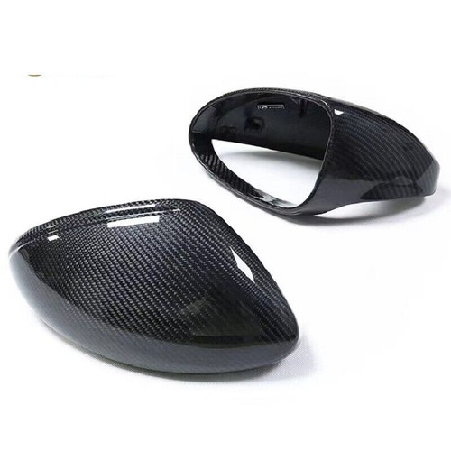 Dry Carbon Fiber Car Side Mirror Cover Caps For Porsche 718 982 2 door 2016-2021 - Foto 6 di 9