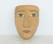 Rare Ancient Egyptian Antique Wooden Mask of Pharaonic Coffin BC Egyptology