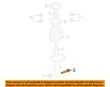 FORD OEM 13-19 Flex Struts Components-Strut Lower Bolt W715545S439