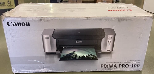 Canon PIXMA PRO-100 Inkjet Color Digital Photo Printer In Original Box