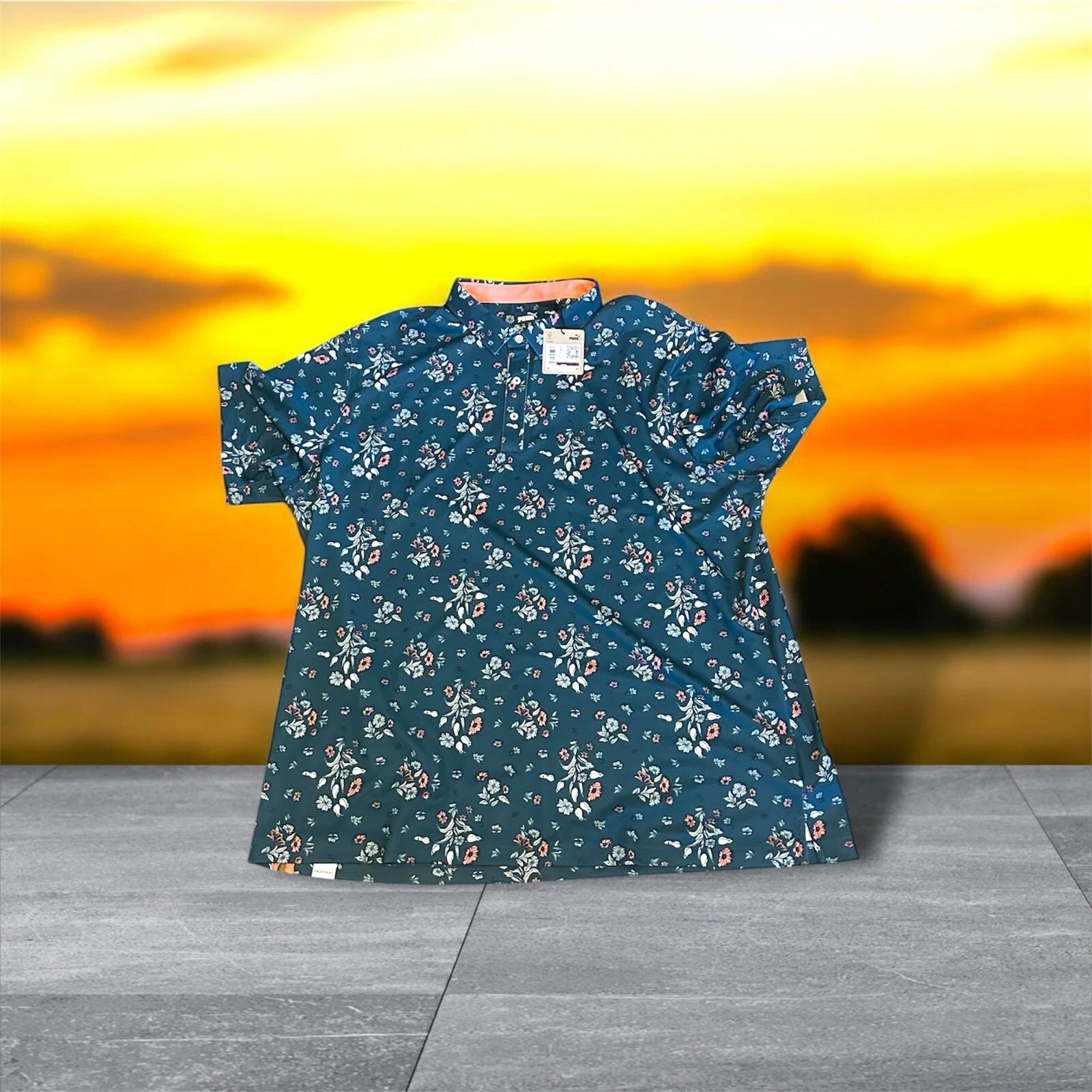 NWT Puma Mens Size Xxl Pique Heirloom Polo Ocean Tropic Blue Floral Golf Shirt
Opens in a new window