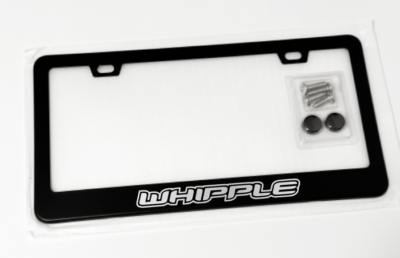 RED COBRA Whipple Supercharged License Plate Frame – Black Metal, Made In USA