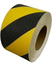 Non Skid Safety Way 60 Grit Anti SlipTraction Tape BLACK/YELLOW 6"X60' 20YRD