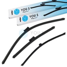 YOU.S Scheibenwischer Wischerblätter SET VORNE + HINTEN für AUDI A1 (8X1, 8XK)