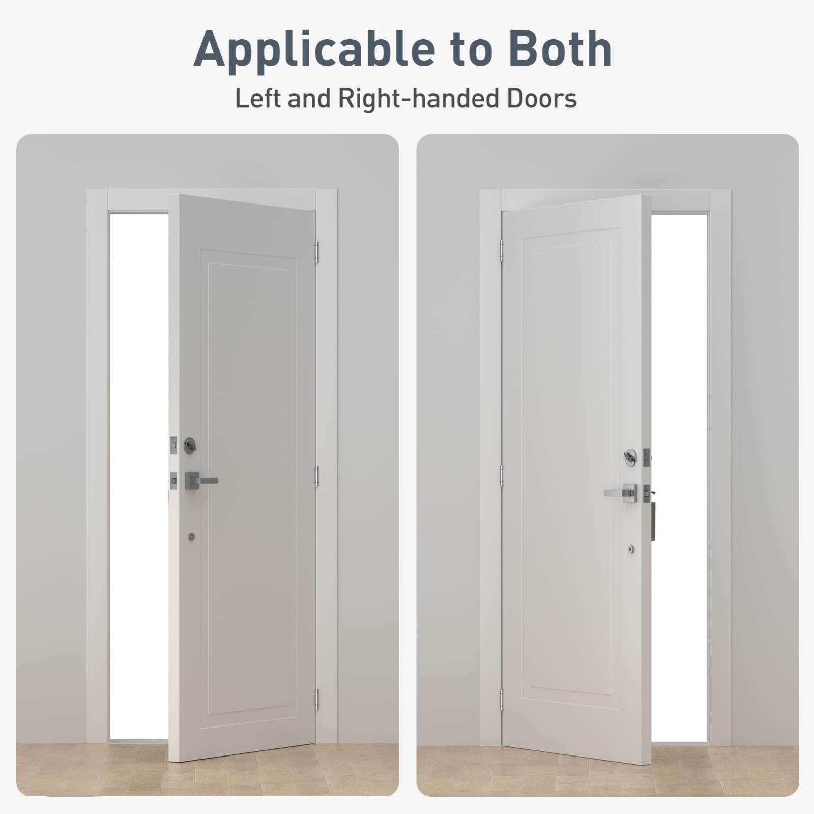 Self Closing Door Hinges 3.5 Inch, Spring Loaded Hinges, Brushed Nickel, 3 Pack