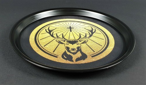 Jägermeister Tablett goldener Hirsch gummiert Gastro Serviertablett Bar (809) - Bild 2 von 4
