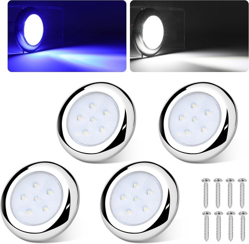 Durable Stainless Steel RGBW Marine Courtesy Lights - Perfect for Night Fishing - 第 3/9 張圖片