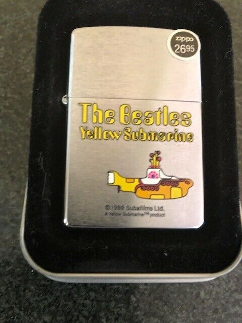Zippo The Beatles Yellow Submarine Lighter 1999-Unused