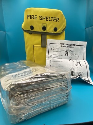 FSS Fire Shelter Case Clips Sealed Blanket & Instructions  Wildland Emergency